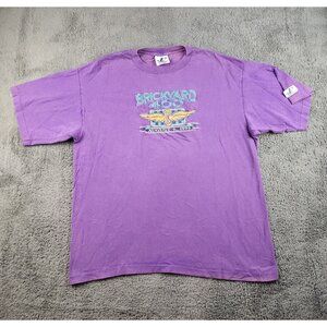 VTG 90's Logo Athletic Brickyard 400 NASCAR Racing Shirt XL Indy Speedway Faded